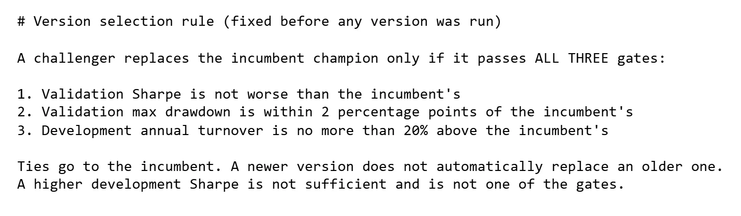 Selection Rule